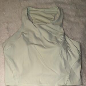 Lululemon Cropped High-Neck Active Tank Top - Light Mint Size Large